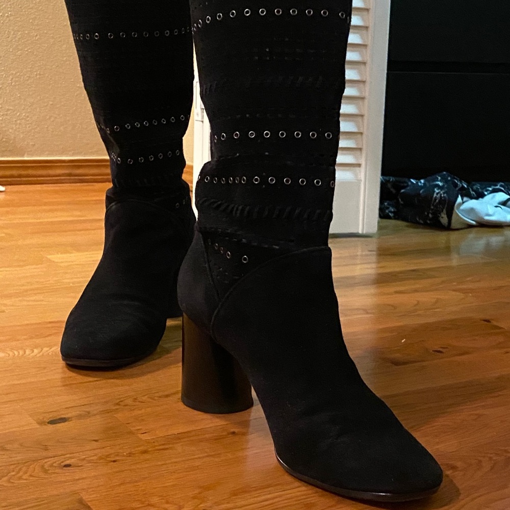 Black Suede Boots